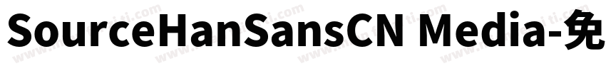 SourceHanSansCN Media字体转换